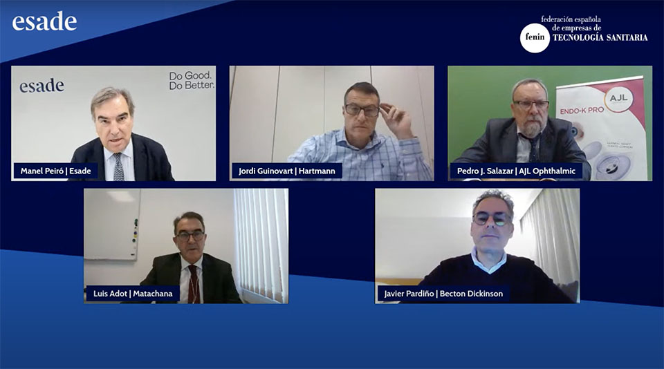 Captura de pantalla de una videoconferencia