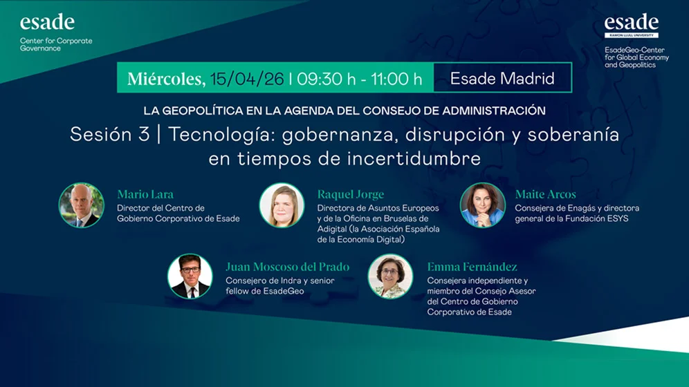 Sesión 3 | Tecnología: gobernanza, disrupción y soberanía en tiempos de incertidumbre