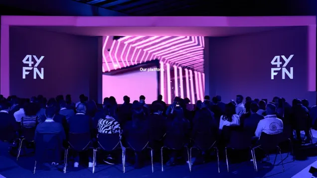 Picture of audience in 4YFN Barcelona, at Mobile World Congress 2026.