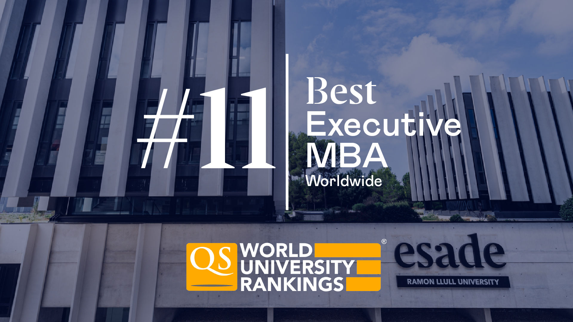 Esade Executive MBA in world’s top 15 according to QS Esade