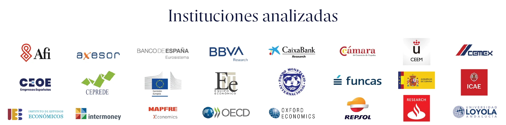 logos Instituciones analizadas diana esade 2024